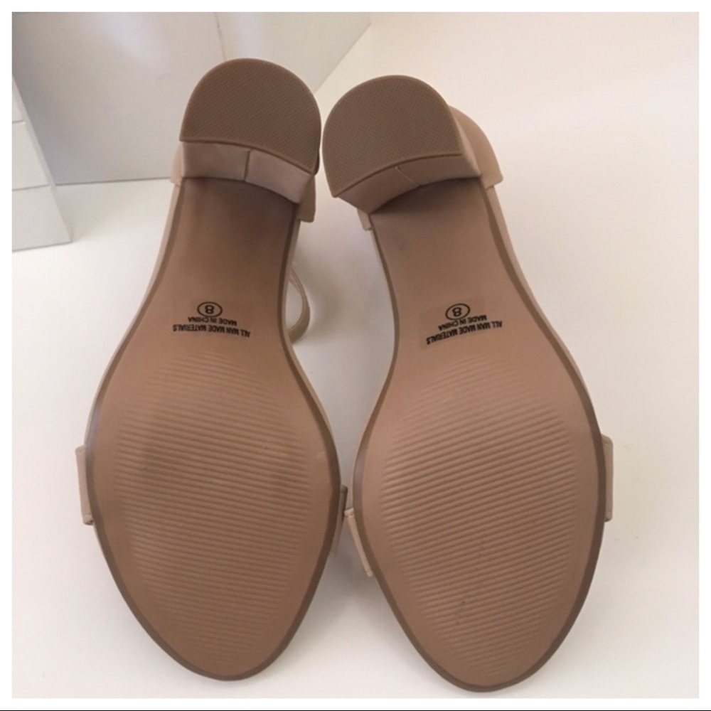 Charlotte Russe Nude Dress Sandals - Picture 7 of 7
